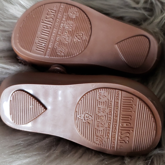 Mini Melissa Owl brown jelly shoes Size 6 - Picture 4 of 8